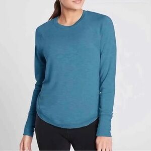 Athleta High Serenity Crewneck Pullover Sweatshirt Size 1X Soft Airy Athleisure
